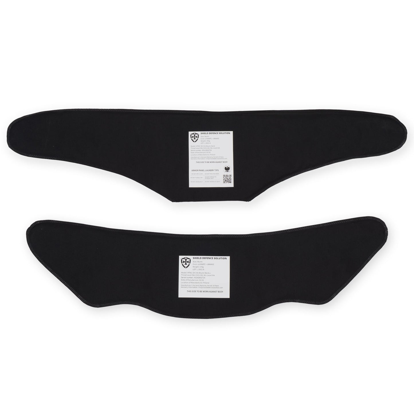Set Inserții Balistice Moi pentru Gorget Gât M-Tac Sturm
